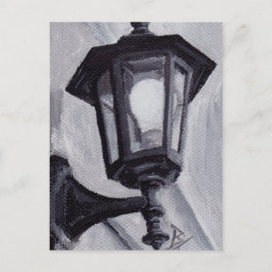 Carte postale noire et blanche