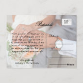 Carte postale noire et du blanc 2 de photo de (Dos)