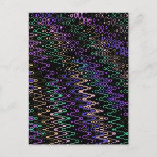 carte postale noire ziggyzag