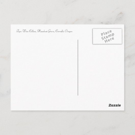 Carte Postale Noisettes de type (Dos)