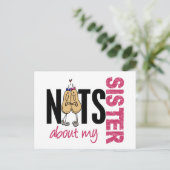 Carte Postale Noix À Propos De Ma Soeur 1 Rose (Debout devant)