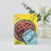 Carte Postale Noix Amandes Collage Multimédia (Debout devant)