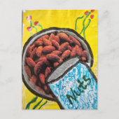 Carte Postale Noix Amandes Collage Multimédia (Devant)