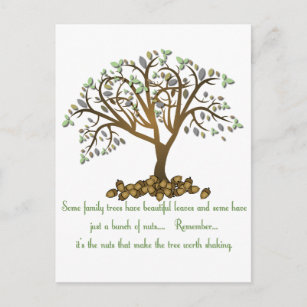 Carte Postale Noix d'arbre familial