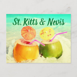 Carte Postale Noix de coco St Kitts & Nevis