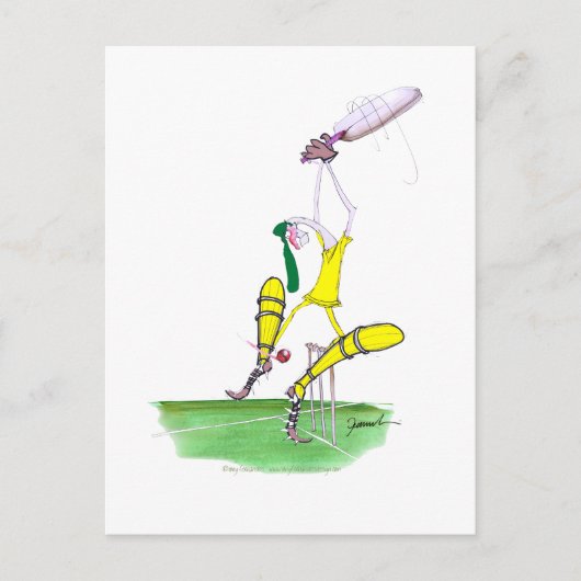 Carte Postale noix de cricket d'aussie, tony fernandes (Devant)
