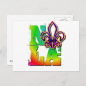 CARTE POSTALE NOLA FLEUR DE LIS (Devant / Derrière)