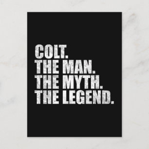 Carte Postale Nom Colt, Colt L'Homme Le Mythe La Légende