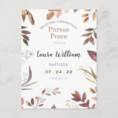 Carte Postale Nom Customisé Convention JW 2022 Baptême (Devant)