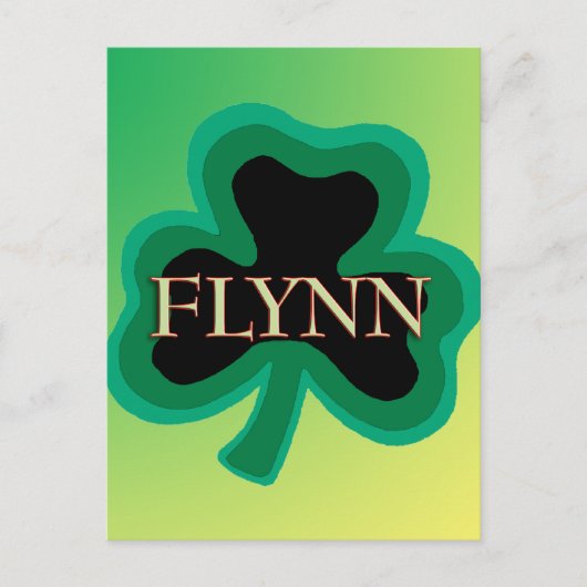 Carte Postale Nom de famille Flynn (Devant)