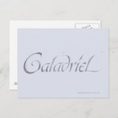 Carte Postale Nom de Galadriel Texté (Devant / Derrière)