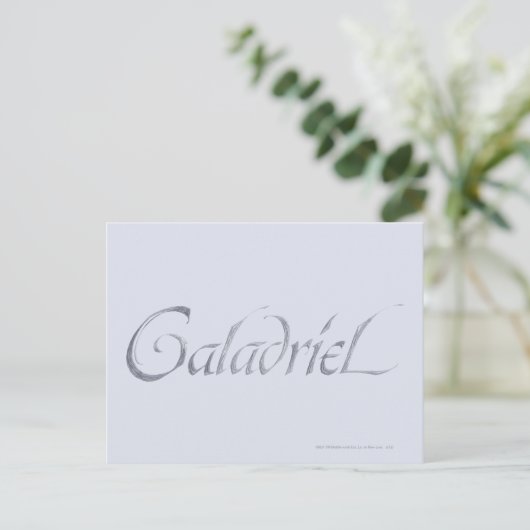 Carte Postale Nom de Galadriel Texté (Debout devant)