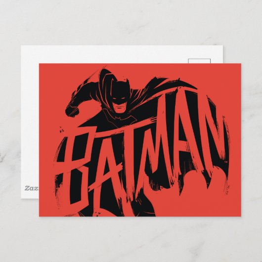 Carte Postale Nom de la brosse Batman Ink (Devant / Derrière)