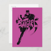 Carte Postale Nom de la brosse d'encre Batgirl (Devant / Derrière)