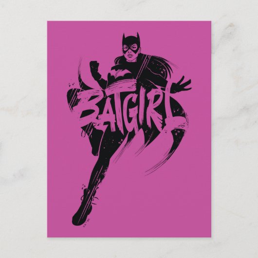 Carte Postale Nom de la brosse d'encre Batgirl (Devant)