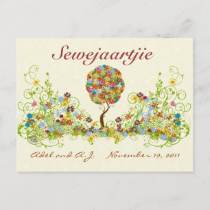 Carte Postale Nom de l'amour de la fleur de travail de rapproche