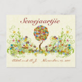 Carte Postale Nom de l'amour de la fleur de travail de rapproche (Dos)