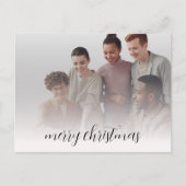 Carte Postale Nom de l'entreprise Logo et photo Joyeux Noël (Devant)