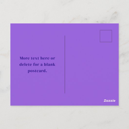 Carte Postale Nom de script élégant moderne & Monogram Ombre Pur (Dos)