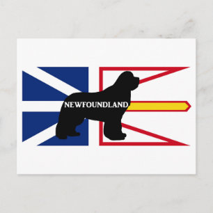 Carte Postale Nom de Terre-Neuve silo sur flag.png