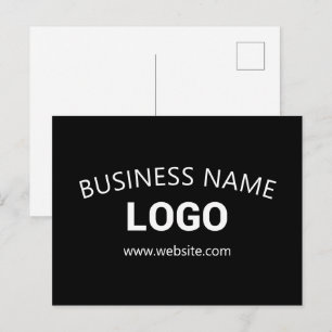 Carte Postale Nom d'entreprise, site Web et logo téléchargeable