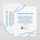 Carte Postale Nom d'ingrédient ajouter nom d'entreprise site Web (Devant / Derrière)