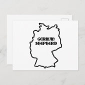 Carte Postale nom du berger allemand à l'origine (Devant / Derrière)