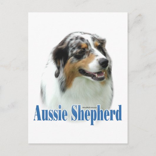 Carte Postale Nom du berger australien (Devant)