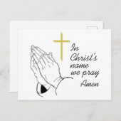 Carte Postale Nom du Christ (Devant / Derrière)