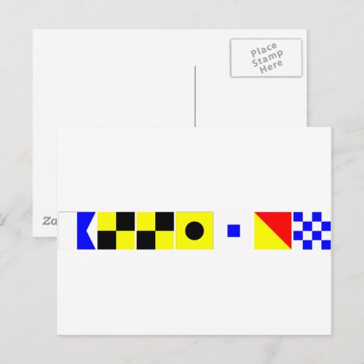 Carte Postale Nom du code Allison (Devant / Derrière)