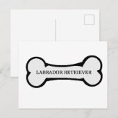 Carte Postale nom du laboratoire sur l'os (Devant / Derrière)