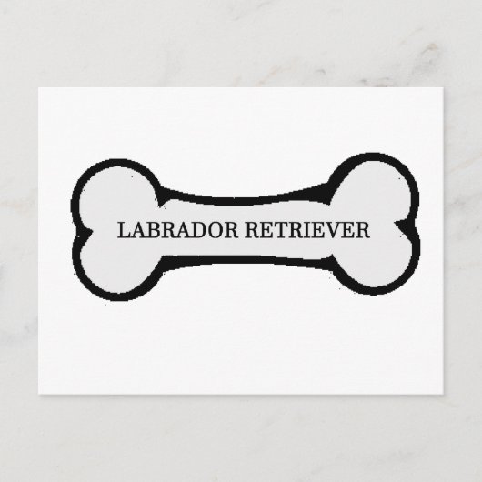 Carte Postale nom du laboratoire sur l'os (Devant)