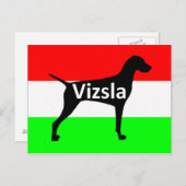 Carte Postale nom du silo vizsla sur Hungary-Flag.png (Devant / Derrière)