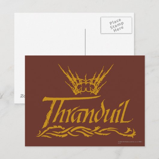 Carte Postale Nom du thranduil (Devant / Derrière)