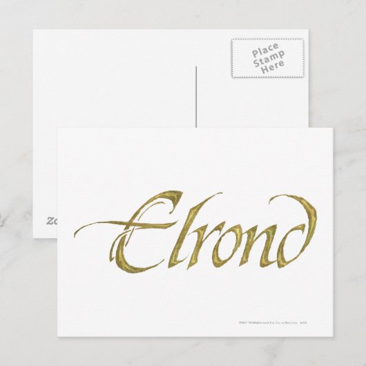 Carte Postale Nom ELROND™ Texté (Devant / Derrière)