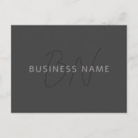 Nom et monogramme du cool | gris foncé