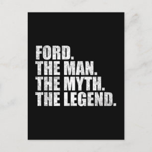Carte Postale Nom Ford, Ford l'homme le mythe la légende