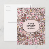 Carte Postale Nom humour neutre motif poitrine (Devant / Derrière)