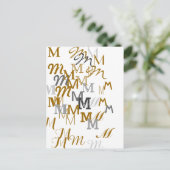 Carte Postale Nom initial du motif (Debout devant)