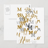 Carte Postale Nom initial du motif (Devant / Derrière)