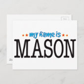 Carte Postale Nom Mason (Devant / Derrière)