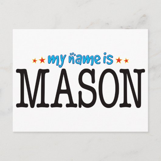 Carte Postale Nom Mason (Devant)