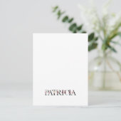 Carte Postale Nom Patricia (Debout devant)