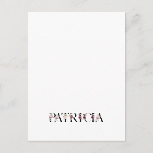 Carte Postale Nom Patricia (Devant)