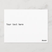 Carte Postale Nom personnalisé Or Moderne 50e anniversaire (Dos)