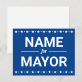 Carte Postale Nom personnalisé pour le maire Texte personnalisé  (Devant / Derrière)