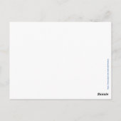 Carte Postale Nom personnalisé pour le maire Texte personnalisé  (Dos)