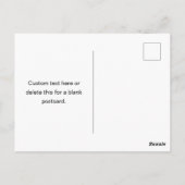 Carte Postale Nom répétitif gras modifiable | Simple blanc noir (Dos)