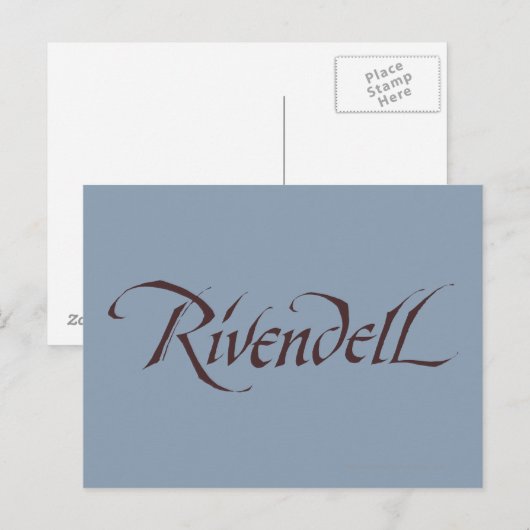 Carte Postale Nom Rivendell Solide (Devant / Derrière)