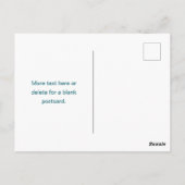 Carte Postale Nom simple en gras personnalisable en monogramme (Dos)
